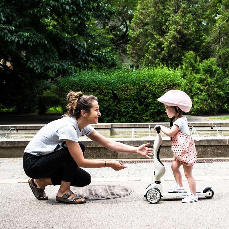 Patinete 2 en 1 Highwaykick One Rosa Claro Scoot & Ride