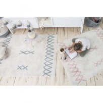 Alfombra Lavable Atlas Natural - Vintage Blue