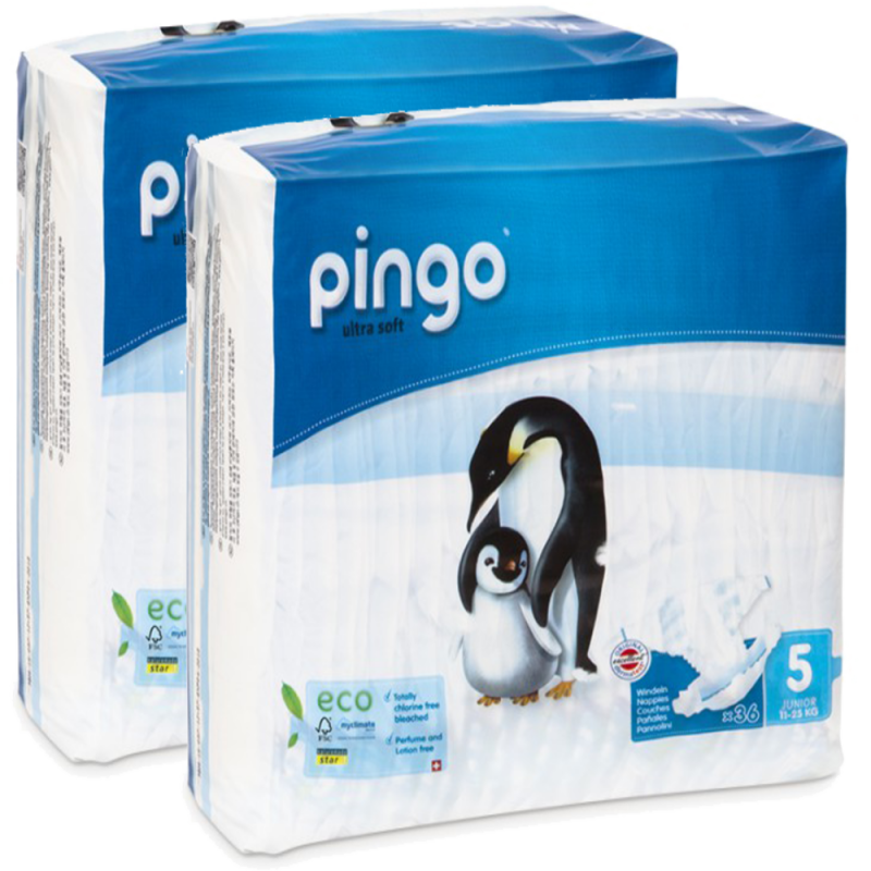 Pañales desechables ecológicos Pingo - talla 1 - Granujas - Crianza  Sostenible