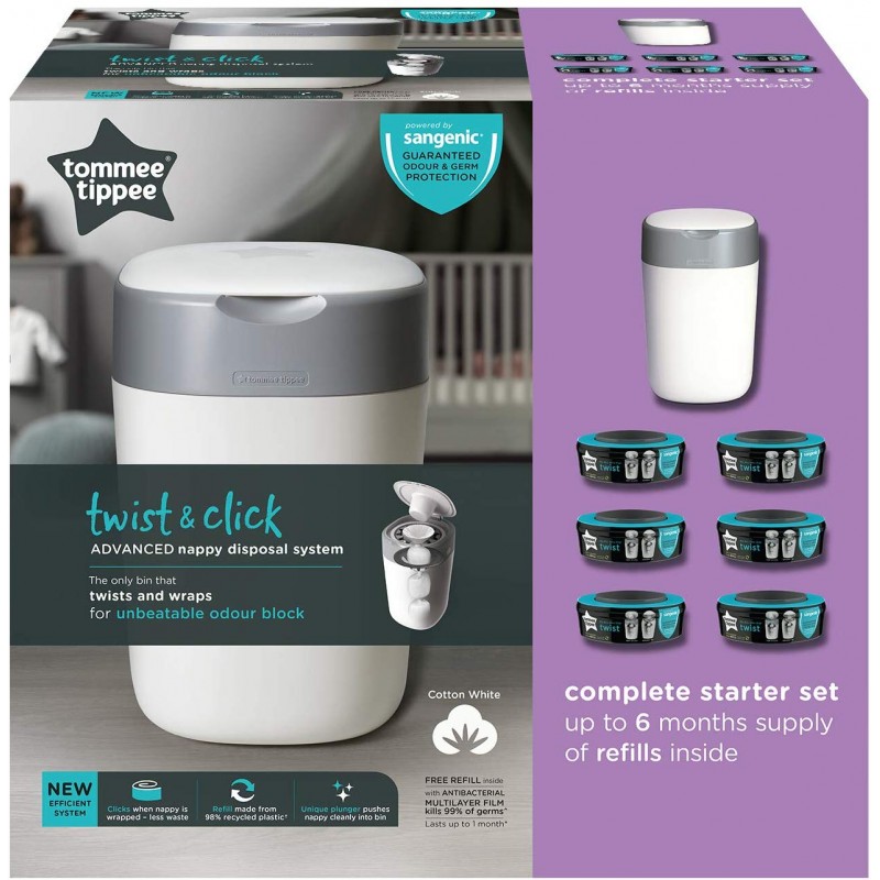 Tommee Tippee Recambios Contenedor Pañales Sangenic Twist&Click 3 Uds
