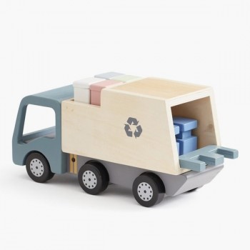 Caminhão de lixo de madeira...