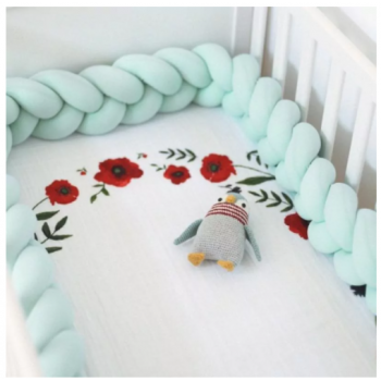 Protector de cuna trenza...