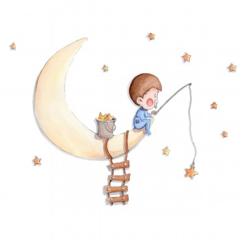 Vinilo Decorativo Pescando...