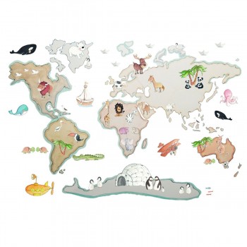 Vinilo Decorativo World Map...