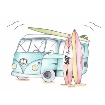 Vinilo Decorativo Van Surf...