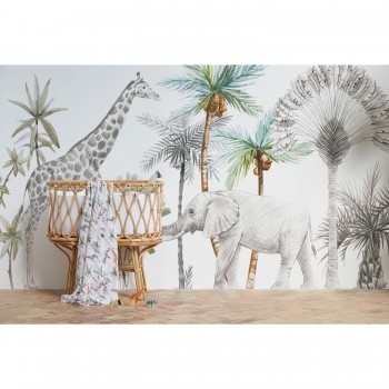 Mural têxtil decorativo...