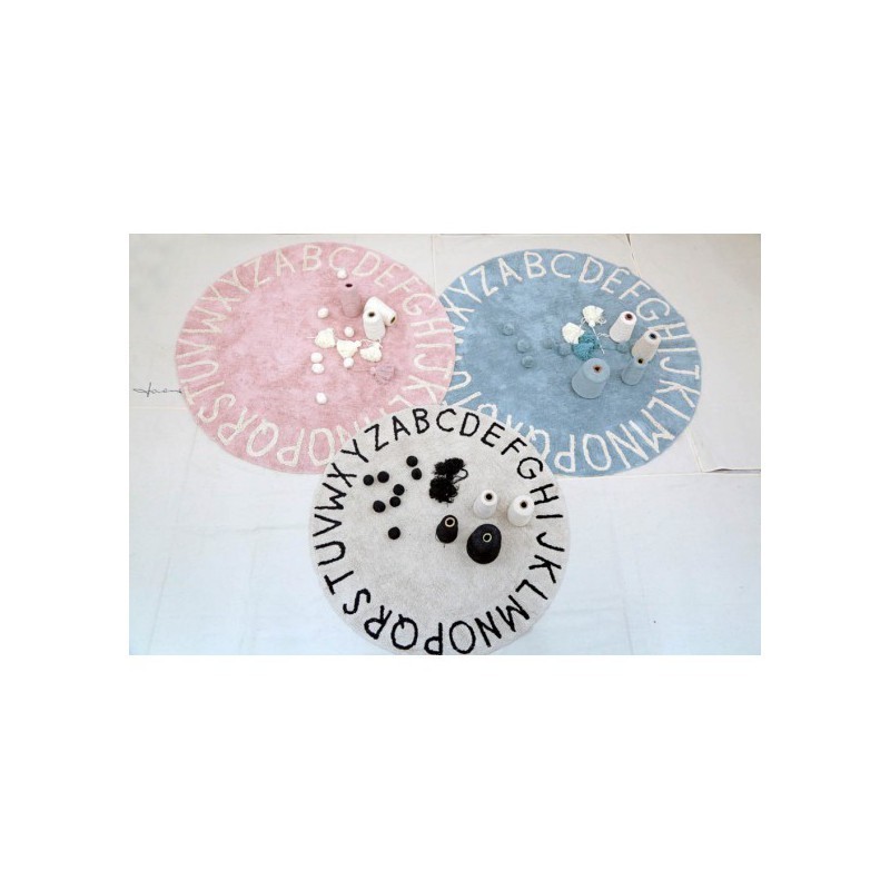 Tapete Round ABC Vintage Azul Lorena Canals