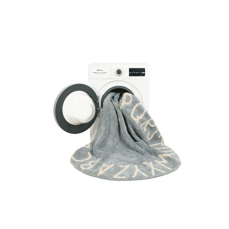 Tapete Round ABC Vintage Azul Lorena Canals