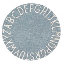 Tapete Round ABC Vintage Azul Lorena Canals