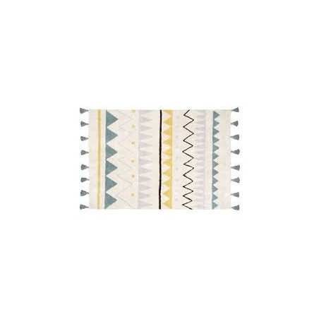 Alfombra Azteca XL Natural Vintage Azul Lorena Canals