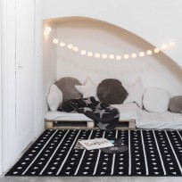 Alfombra Bereber Negro Lorena Canals